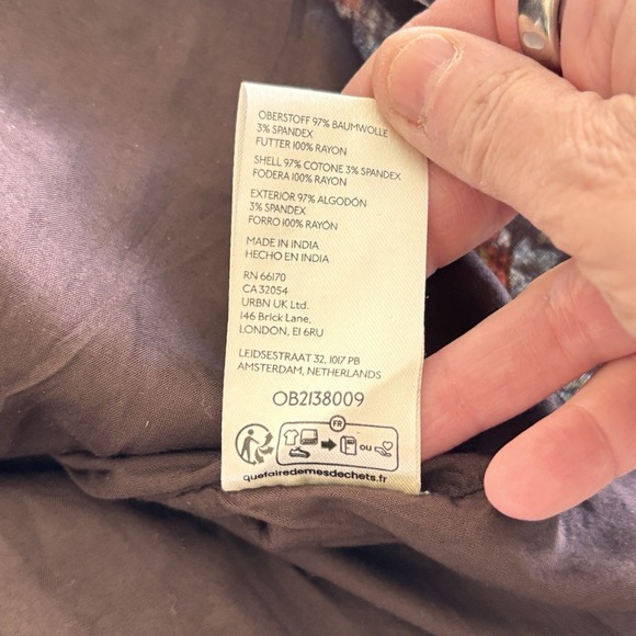 Free People Ditsy Floral Mini Dress Size XS Open Back Boho Festival Coachella - Picture 11 of 12